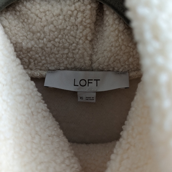 Loft Fair Isle Mock Neck Sherpa Top - Picture 4 of 4